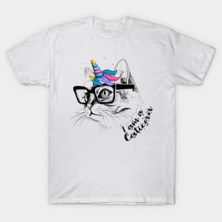 I Am A Caticorn Cute Unicorn Cat Lovers Gift Kittycorn T-Shirt